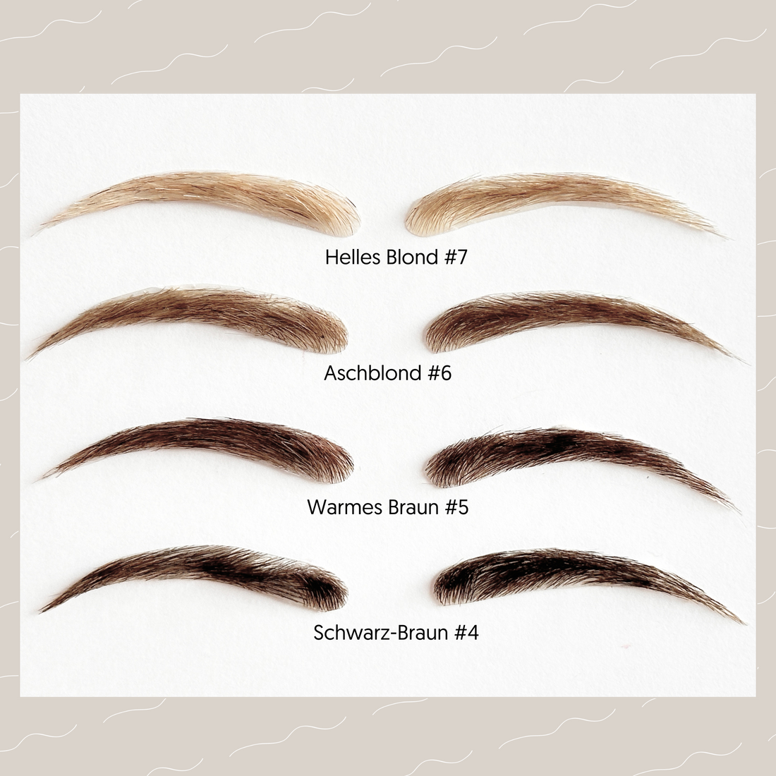 NUUDA Echthaar Augenbrauen