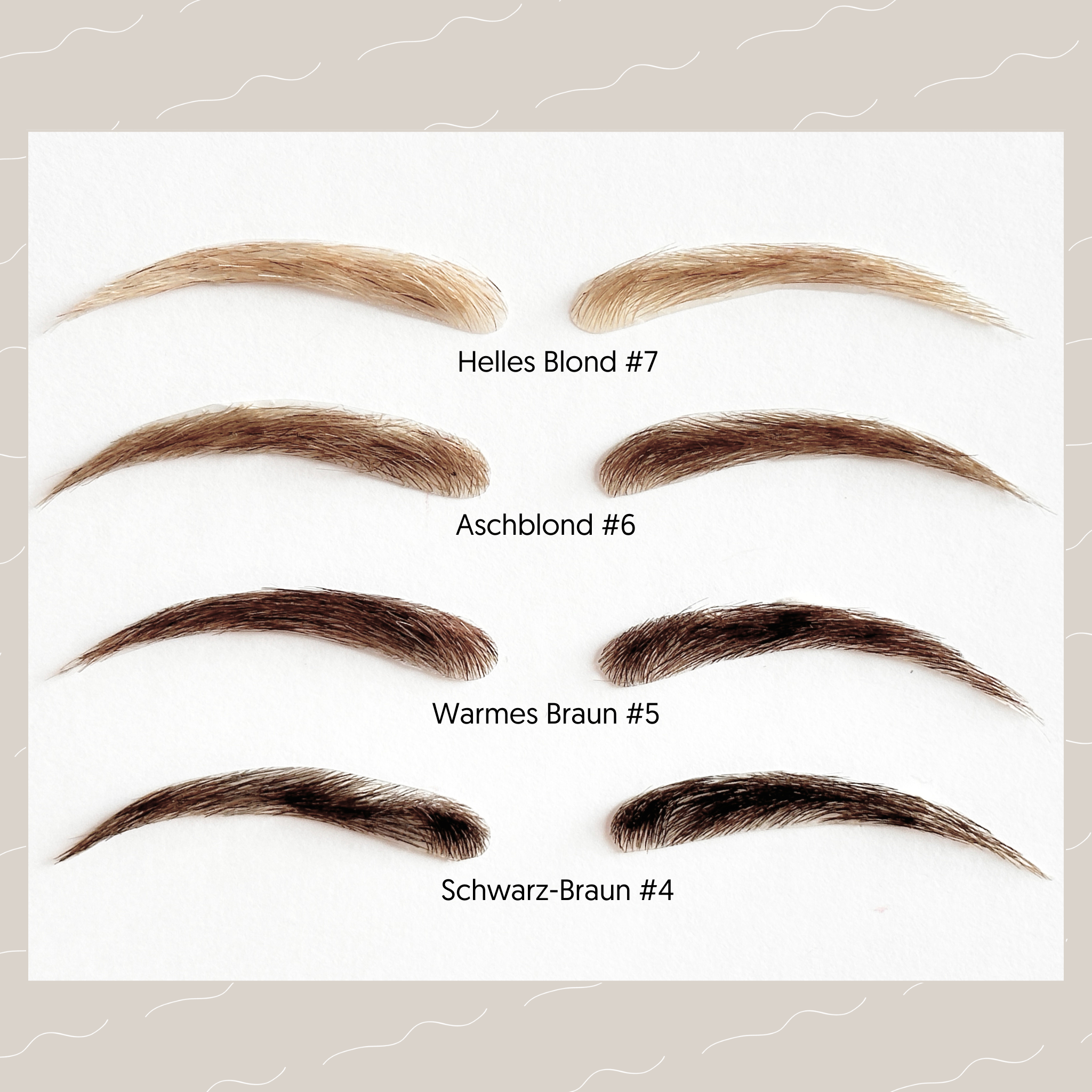 NUUDA Echthaar Augenbrauen