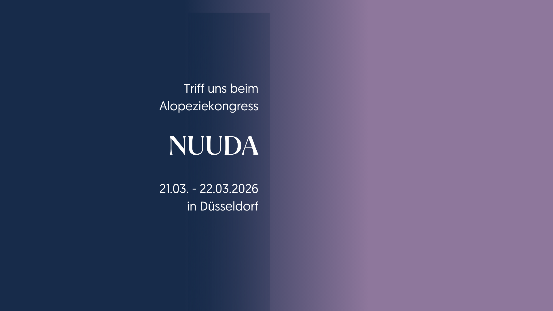 Laden Sie das Video: Triff uns beim Alopeziekongress in Düsseldorf vom 21.03. bis 22.03.2026