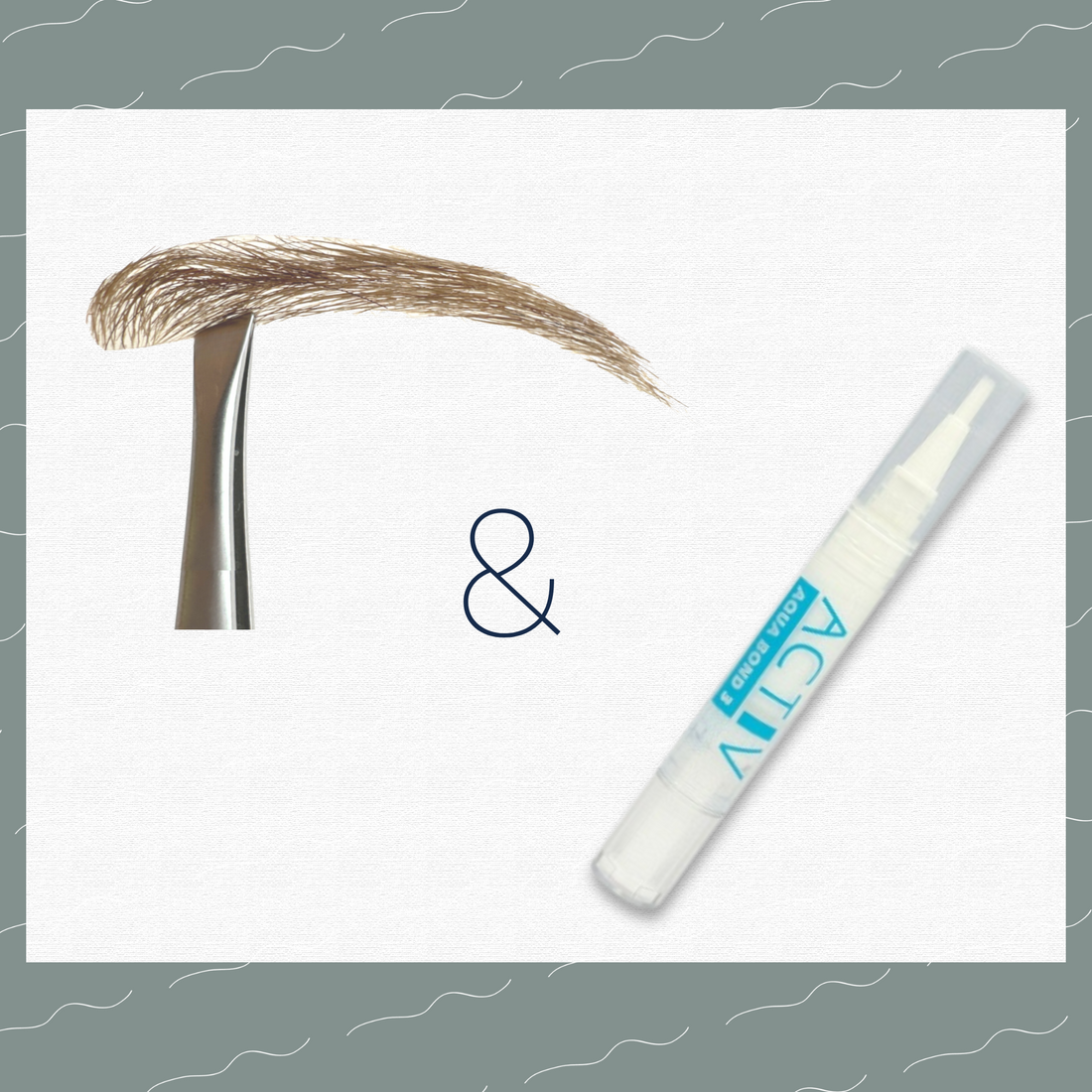 NUUDA Echthaar Augenbrauen mit Kleber