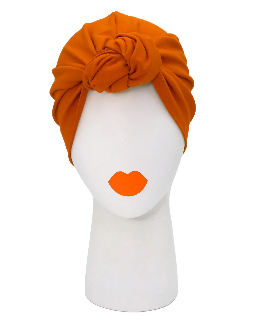 Turban Mütze ROSIE, Baumwoll-Jersey Pumpkin