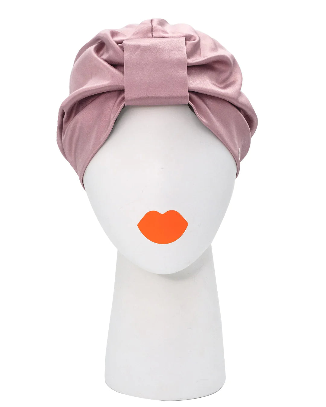 Turban Mütze BOWIE, Satin Rosé